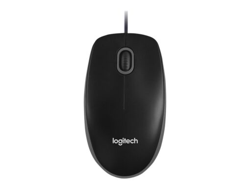 Logitech B100 Optisk Kabling Sort