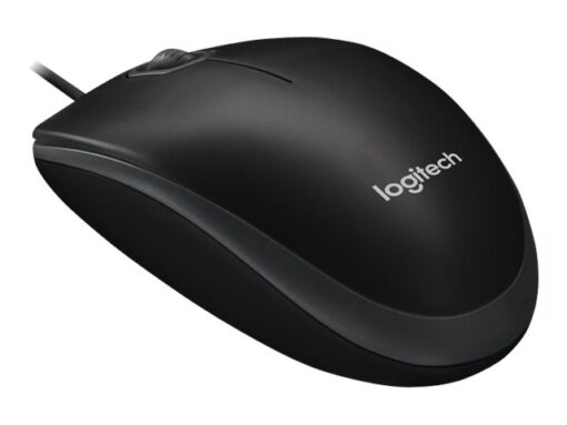 Logitech B100 Optisk Kabling Sort