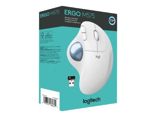 Logitech ERGO M575 Hvid Styrebold