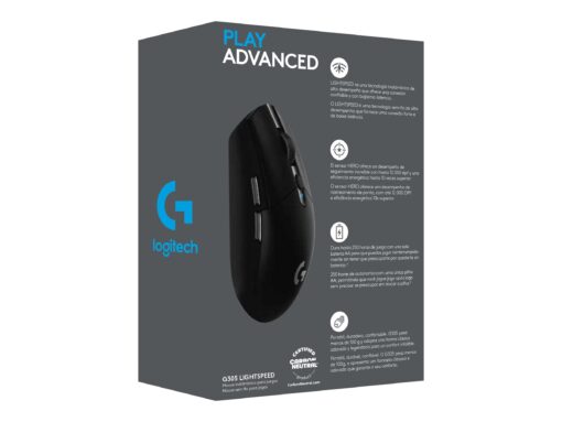 Logitech G305 Optisk Trådløs Sort