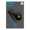 Logitech Gaming Mouse G102 LIGHTSYNC Optisk Kabling Sort