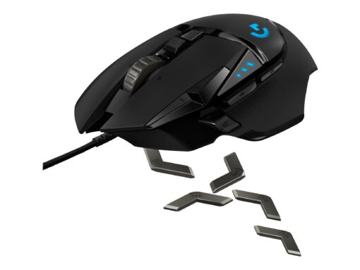 Logitech Gaming Mouse G502 (Hero) Optisk Trådløs Kabling Sort