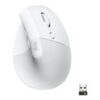 Logitech Lift Vertical Ergonomic Mouse Optisk Trådløs Hvid