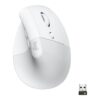 Logitech Lift Vertical Ergonomic Mouse Optisk Trådløs Hvid