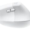 Logitech Lift Vertical Ergonomic Mouse Optisk Trådløs Hvid