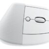 Logitech Lift Vertical Ergonomic Mouse Optisk Trådløs Hvid