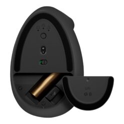 Logitech Lift Vertical Ergonomic Mouse Optisk Trådløs Sort