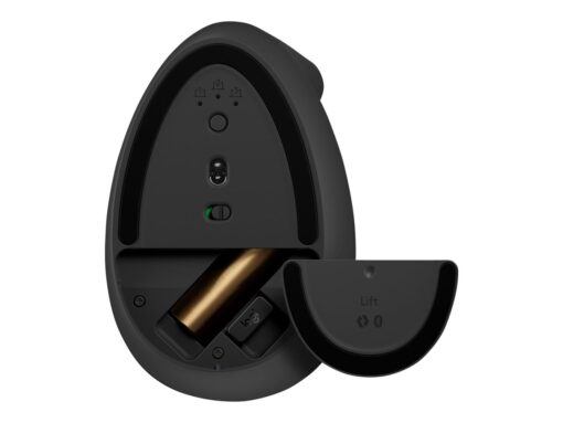 Logitech Lift Vertical Ergonomic Mouse Optisk Trådløs Sort