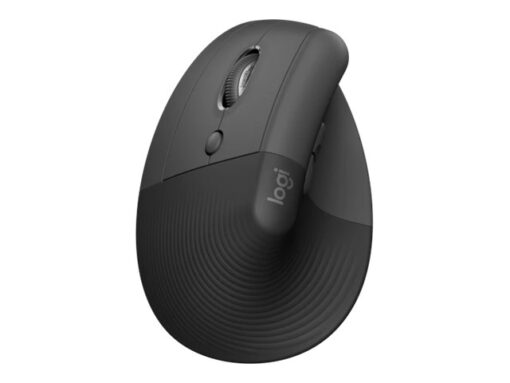 Logitech Lift Vertical Ergonomic Mouse Optisk Trådløs Sort