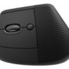 Logitech Lift Vertical Ergonomic Mouse Optisk Trådløs Sort