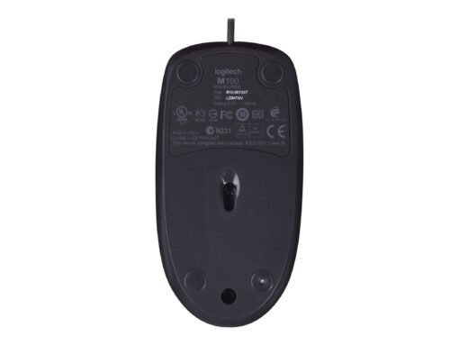 Logitech M100 Optisk Kabling Hvid