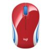 Logitech M187 Optisk Trådløs Rød Hvid