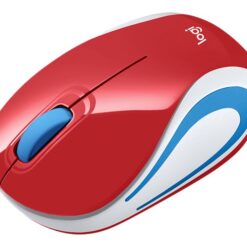 Logitech M187 Optisk Trådløs Rød Hvid