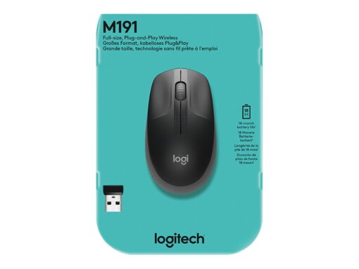 Logitech M190 Optisk Trådløs Grå