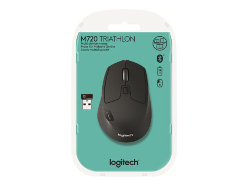 Logitech M720 Triathlon Optisk Trådløs Sort