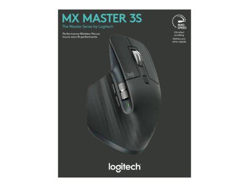 Logitech Master Series MX MASTER 3S Optisk Trådløs Sort