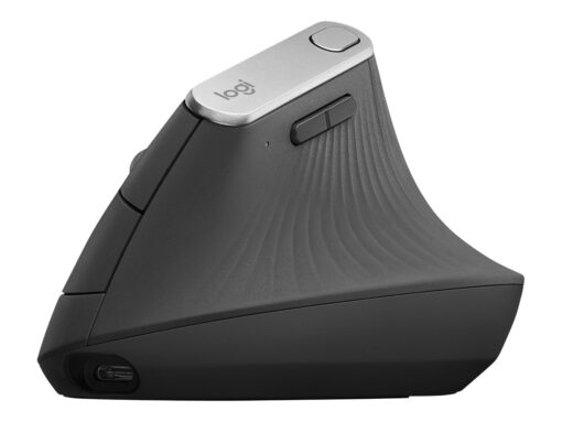 Logitech MX Vertical Optisk Trådløs Kabling Sort