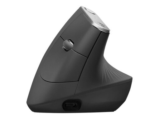 Logitech MX Vertical Optisk Trådløs Kabling Sort