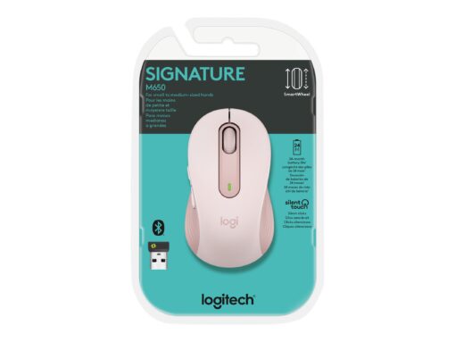 Logitech Signature M650 Optisk Trådløs Pink