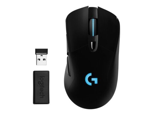 Logitech Wireless Gaming Mouse G703 LIGHTSPEED HERO 16K Sensor Optisk Trådløs Kabling Sort