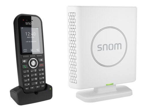 snom m430 Ledningsfri VoIP telefon Sort Hvid