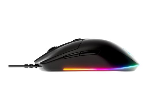 SteelSeries Rival 3 Optisk Kabling Sort