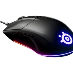 SteelSeries Rival 3 Optisk Kabling Sort