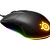 SteelSeries Rival 3 Optisk Kabling Sort