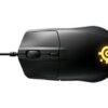 SteelSeries Rival 3 Optisk Kabling Sort