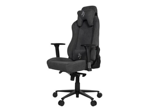 Arozzi Vernazza Soft Fabric Gamer Stol Sort Grå