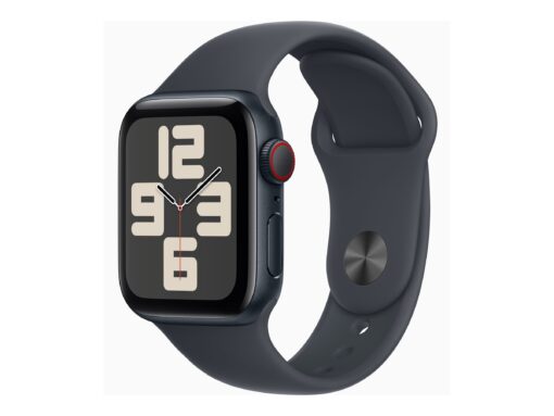 Apple Watch SE (GPS + Cellular) 40 mm Sort Smart ur