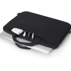 DICOTA ONE Hylster til notebook 16" Genbrugt jersey-stof Genbrugt PET Sort