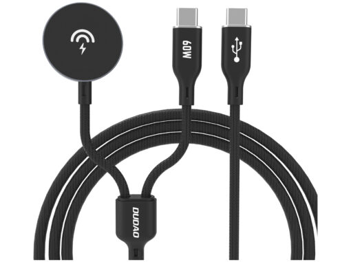 Dudao A12MaxC ladekabel USB-C/Trådløs 60W Sort