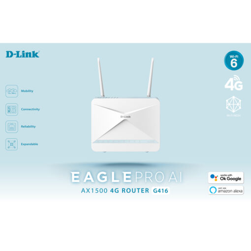 Eagle Pro AI AX1500 Wifi 6 4G+ Smart Router