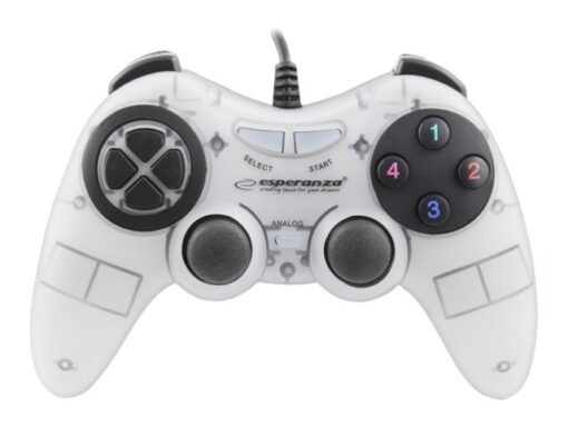 Esperanza FIGHTER Gamepad PC Sort Hvid