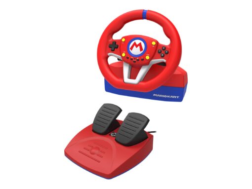 HORI Mario Kart Racing Wheel Pro Mini Rat og pedalsæt Nintendo Switch