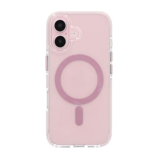 iPhone 16 Plus Mobilskal Magnet Dubbelskydd - Rosa