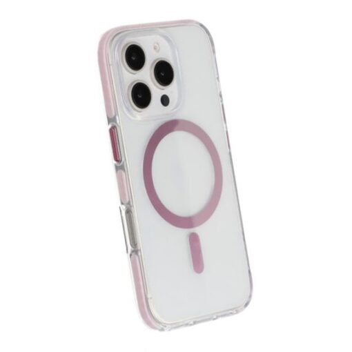 iPhone 16 Pro Max Mobilskal Magnet Dubbelskydd - Rosa