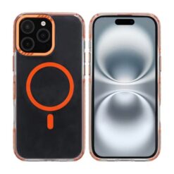 iPhone 16 Pro Max Rvelon Mobilskal Magnet Förstärkt - Orange