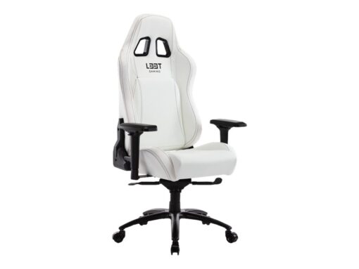 L33T E-Sport Pro Comfort Gamer Stol Sort Hvid