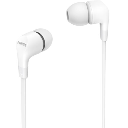 Philips TAE1105WT Trådanslutna in-ear-hörlurar med inbyggd fjärrkontroll. Vita.