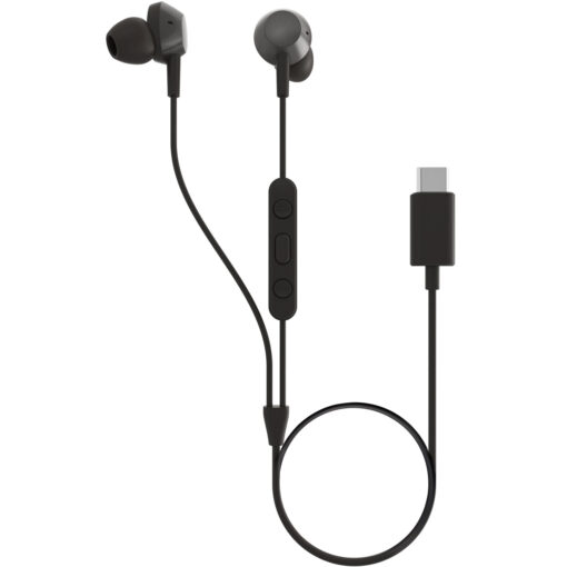 TAE5008BK In-ear-hörlurar med mikrofon och fjärrkontroll. USB-C-kontakt. Svarta.