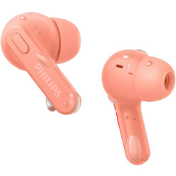 Philips TAT2206PK True Wireless-hörlurar, IPX4-klass (stänk och svettåliga) 6+18 timmars speltid. Rosa.