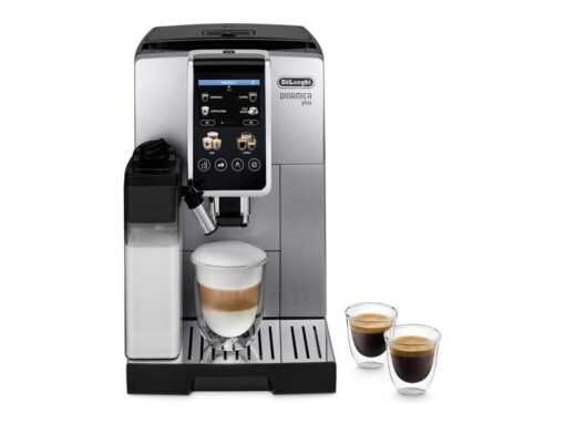 De'Longhi Dinamica Plus ECAM380.85.SB Automatisk kaffemaskine Sølv/sort