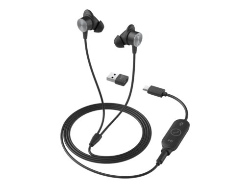 Logitech Zone Wired Earbuds Kabling Headset Sort