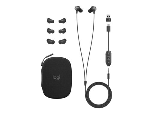 Logitech Zone Wired Earbuds Kabling Headset Sort