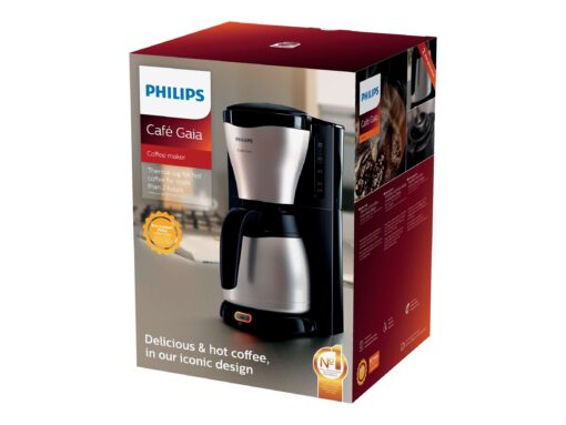 Philips Café Gaia HD7546 Kaffemaskine 1.2liter Metal/sort