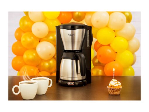 Philips Café Gaia HD7546 Kaffemaskine 1.2liter Metal/sort