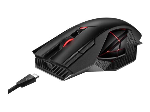 ASUS ROG Spatha X Optisk Trådløs Kabling Sort