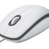 Logitech M100 Optisk Kabling Hvid